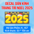 Decal Noel combo 7 - Cặp đôi người tuyết - 1