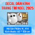 Decal Noel combo 7 - Cặp đôi người tuyết - 5