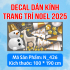 Decal Noel combo 70- Tuần lộc trắng - 1