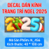 Decal Noel combo 77 - Xin chào noel - 1