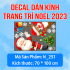 Decal Noel combo 9 - Người tuyết  - 1