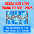 Decal Noel combo 9 - Người tuyết  - 3