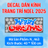 Decal Noel combo 9 - Người tuyết  - 4