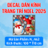 Decal Noel combo 9 - Người tuyết  - 6