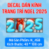 Decal Noel combo 9 - Người tuyết  - 7