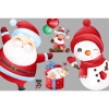 Decal Noel-Gia đình người tuyết đón noel 5 - 1