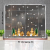 Decal Noel-Làng thông và bông tuyết trắng -