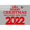 Decal Noel-Merry Christmas đỏ - 1