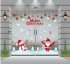 Decal Noel-Người tuyết, ông già và dây treo quả châu -