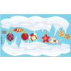 Decal Noel-Nguyệt quế, ông già, bông tuyết và cây thông - 2