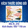Decal Noel-Ông già, cây thông, ngôi nhà, quả châu - 2