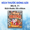 Decal Noel-Ông già cỡi tuần lộc - 1