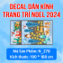 Decal Noel-cây thông xanh và tuyết - 1