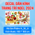 Decal Noel -Tuần lộc kéo xe chở ông già noel   - 1
