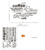 Decal dán tách cà phê 3, có sẵn keo dán 2 mặt, trang trí quán cafe, ở TPHCM 1,2 x 0,75 (m) (dài x rộng) - 3