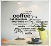 Decal dán tách cà phê 3, có sẵn keo dán 2 mặt, trang trí quán cafe, ở TPHCM 1,2 x 0,75 (m) (dài x rộng) - 