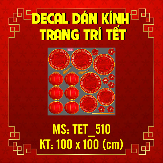 Tết xuân - Lòng đèn tết màu đỏ - 1
