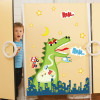 Decal dán thành phố khủng long, có sẵn keo, dán phòng bé , tại TPHCM size 0,80 x 0,73 (m) (dài x rộng) - 1