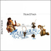 Decal dán ice age - thú kỷ băng hà 1, dán theo sở thích, dán tường phòng bé, ở TPHCM khổ 0,7 x 0,35 (m) (dài x rộng) - 2