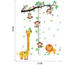 Decal dán thước đo chiều cao hươu-sư tử-khỉ leo cây, dán theo sở thích, dán phòng bé, TPHCM  - 4