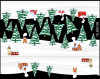 Decal Trang trí Noel chân tuyết 3m -