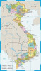 Tranh bản đồ Việt Nam dán tường đẹp, có tên quận huyện tỉnh thành, nhiều màu - 1