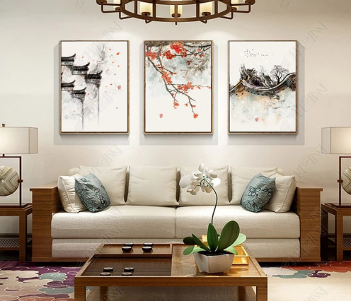 Tranh bộ 3 vẽ nghệ thuật - 1