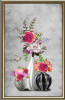 Tranh dán tường bình hoa hoa hồng sắc màu - 1