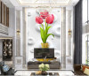 Tranh bình hoa tulip - 