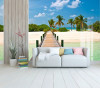 Tranh cảnh biển cây cầu -