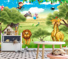 Tranh cho bé khu vườn thú -