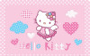 Tranh dán tường cho bé kitty hồng đáng yêu  - 1