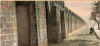 Tranh dán tường Hà Nội xưa bức tường cổ kính - 1