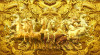 Tranh dán tường mã đáo thành công vàng kim cao cấp cạnh rồng vàng - Có thi công tận nơi TPHCM - 2