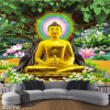 Tranh dán tường phật giáo Đức Phật dưới gốc cây Bồ Đề - 