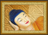 Tranh dán tường phật giáo khuôn mặt Đức Phật 1 - 1