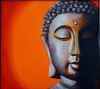 Tranh dán tường phật giáo khuôn mặt Đức Phật - 1