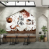 Tranh dán tường quán cà phê phong cách hiện đại - 3