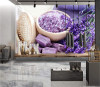 Tranh dán tường spa hoa lavender - 