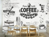 Tranh dán tường trang trí quán chữ Coffee - 