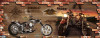 Tranh dán tường trang trí quán những chiếc xe môtô - 1