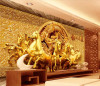 Tranh 3D mã đáo thành công vàng kim cao cấp in và thi công tận nơi tại TPHCM - 2