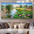 Tranh Phong Cảnh Làng Quê Khổ Ngang 1 Tấm Treo Tường Đẹp Giá Rẻ - 5