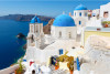 Tranh thành phố biển Santorini -