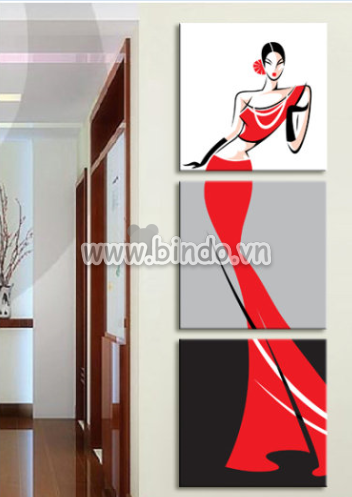 Tranh vẽ cô gai vũ công -