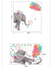 Decal voi yêu thương, chi tiết rời, dán phòng bé, TPHCM khổ 0,88 x 0,92 (m) (dài x rộng) - 4