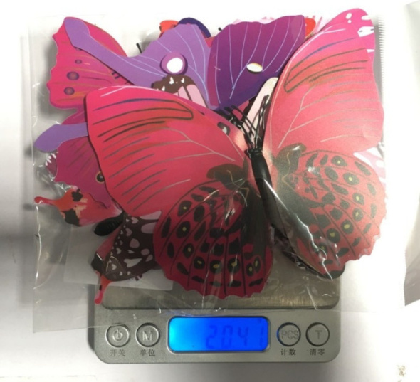 Decal dán bướm 3d bộ 12 con số 2 (có nam châm), dán theo sở thích, dán lớp học mầm non, ở TPHCM 【Có đổi trả】 - 4