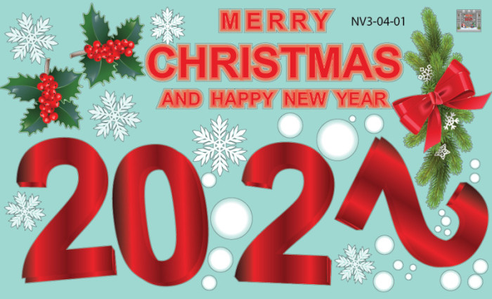 Chữ Merry Christmas and Happy new year 2022 - 1
