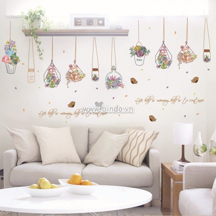 Decal dán tường Dây treo trang trí 3