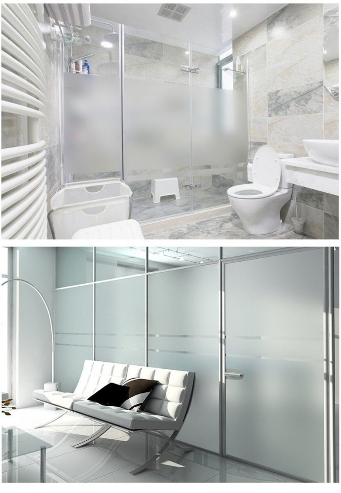 Decal dán tường Decal dán kính cát mờ khổ 1m2 x 1m